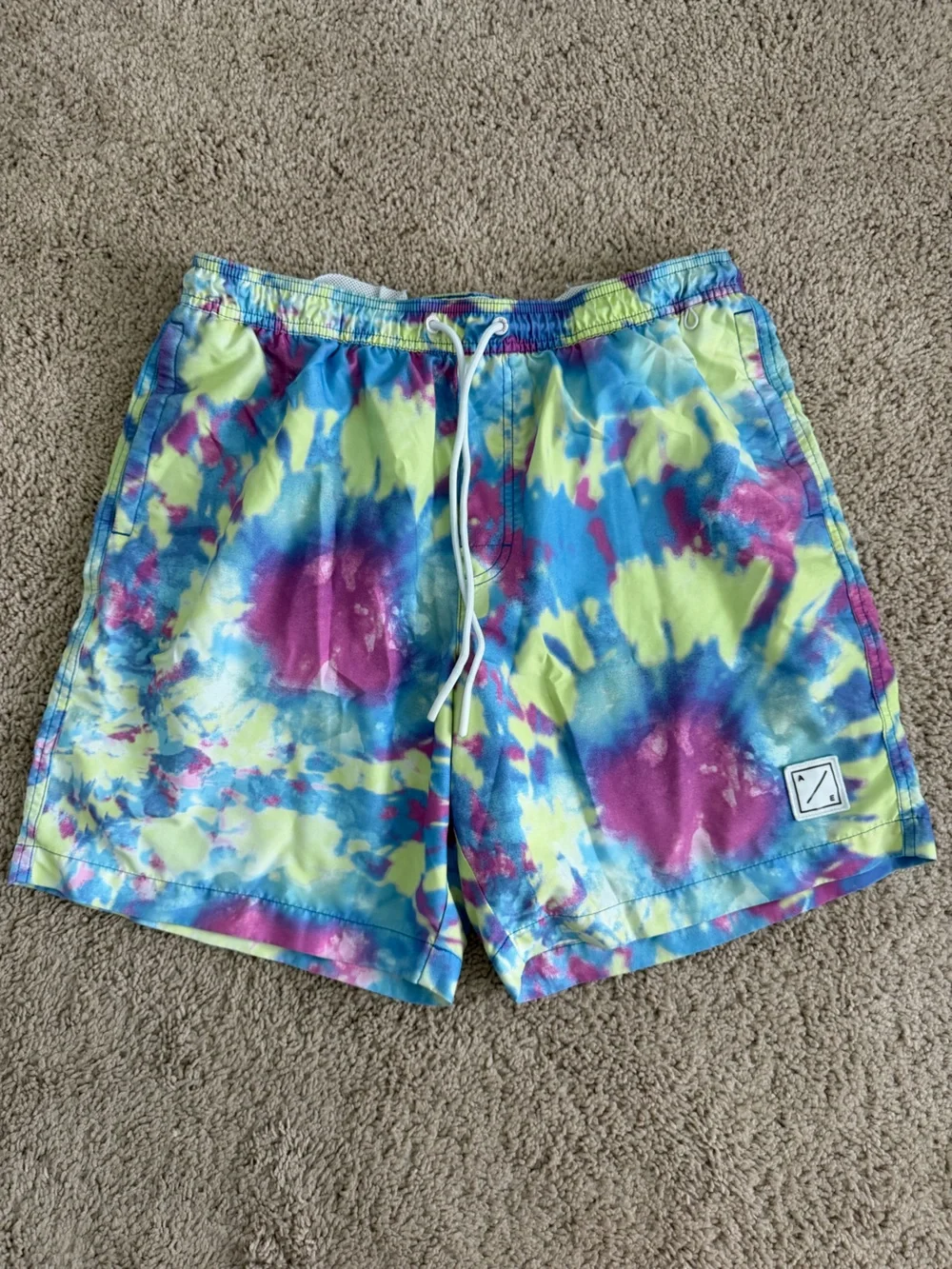 American Eagle Tie-Dye Swim Trunks